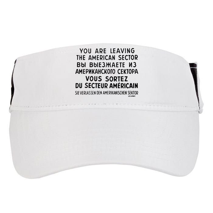 Checkpoint Charlie Berlin Adult Drive Performance Visor