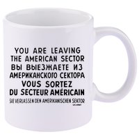 Checkpoint Charlie Berlin 11oz C Handle Ceramic Mug