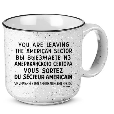 Checkpoint Charlie Berlin 15oz Campfire Ceramic Mug