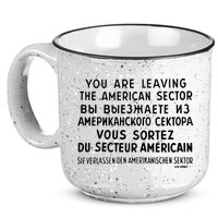 Checkpoint Charlie Berlin 15oz Campfire Ceramic Mug