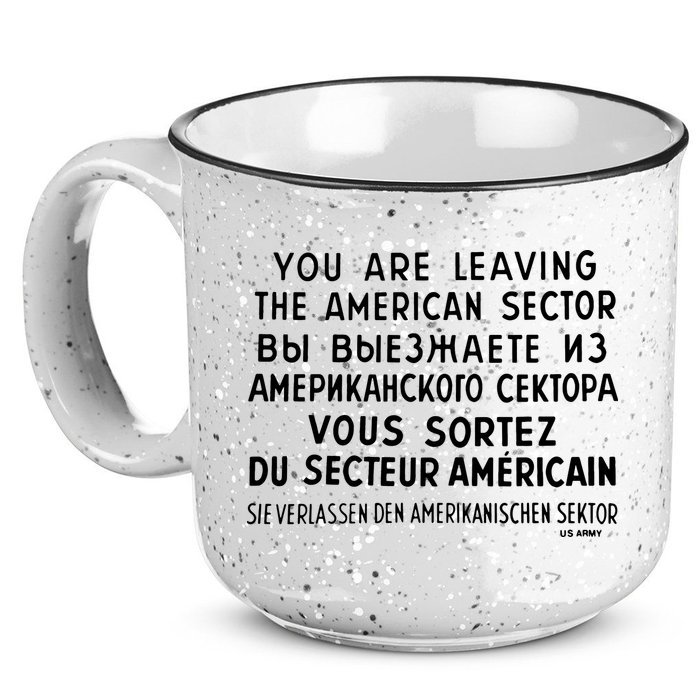 Checkpoint Charlie Berlin 15oz Campfire Ceramic Mug