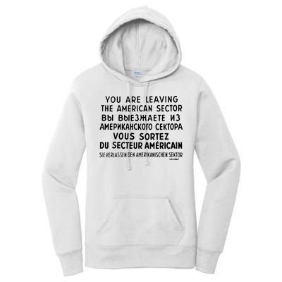 Checkpoint Charlie Berlin Women's Pullover Hoodie
