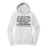 Checkpoint Charlie Berlin Women's Pullover Hoodie