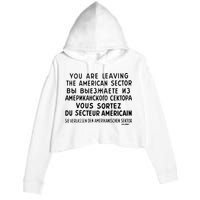 Checkpoint Charlie Berlin Crop Fleece Hoodie