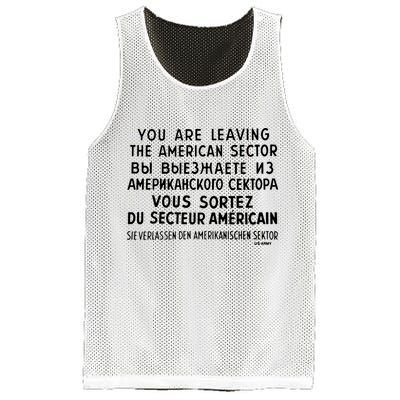 Checkpoint Charlie Berlin Mesh Reversible Basketball Jersey Tank