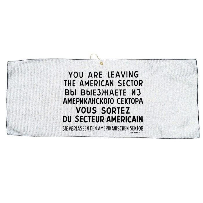 Checkpoint Charlie Berlin Large Microfiber Waffle Golf Towel
