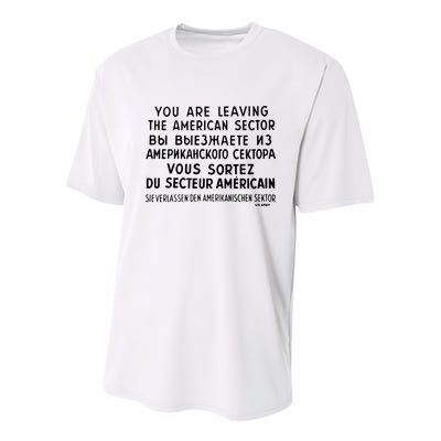 Checkpoint Charlie Berlin Youth Performance Sprint T-Shirt