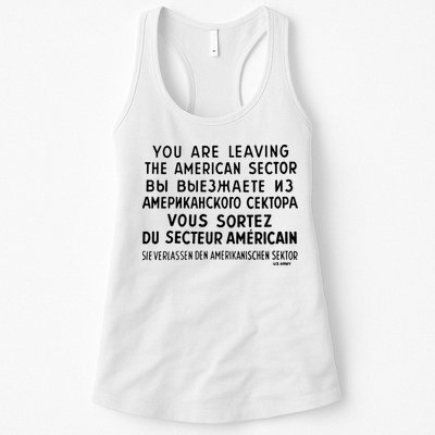 Checkpoint Charlie Berlin Womens Tank Top