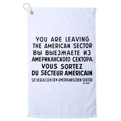 Checkpoint Charlie Berlin Golf Towel