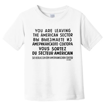 Checkpoint Charlie Berlin Toddler T-Shirt
