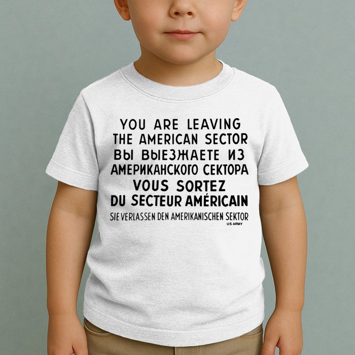 Checkpoint Charlie Berlin Toddler T-Shirt