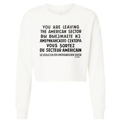 Checkpoint Charlie Berlin Cropped Pullover Crew