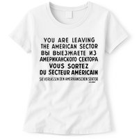 Checkpoint Charlie Berlin Womens T-Shirt