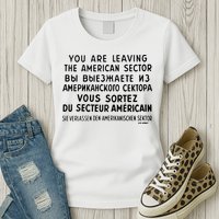 Checkpoint Charlie Berlin Womens T-Shirt