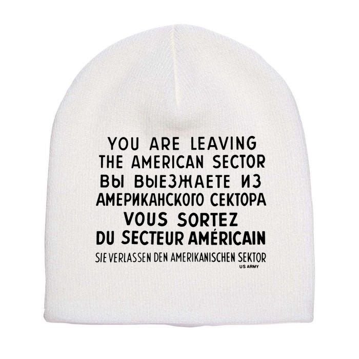 Checkpoint Charlie Berlin Short Acrylic Beanie