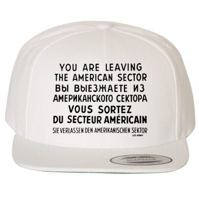 Checkpoint Charlie Berlin Wool Snapback Cap