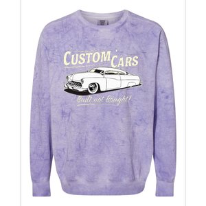 Custom Cars Built Not Bought Merc Colorblast Crewneck Sweatshirt