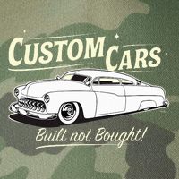 Custom Cars Built Not Bought Merc Legacy Tie Dye Trucker Hat