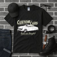 Custom Cars Built Not Bought Merc Tall T-Shirt