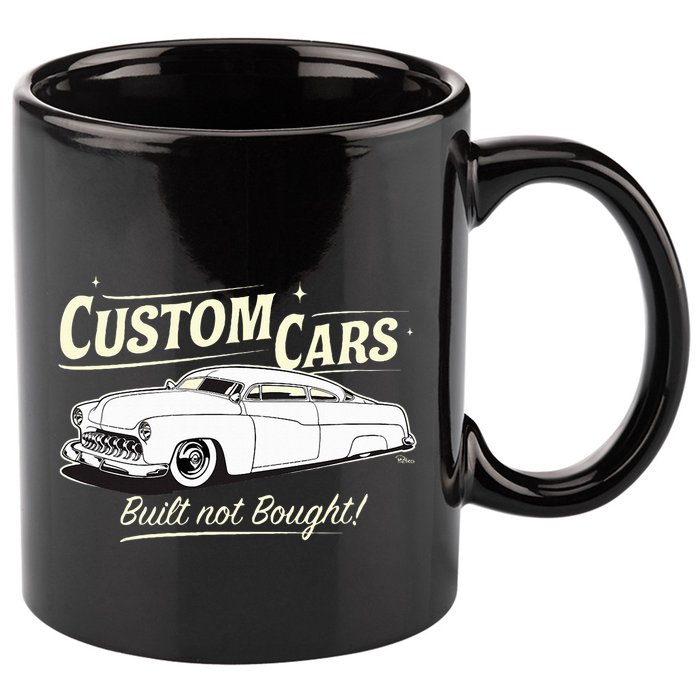 Custom Cars Built Not Bought Merc 11oz C Handle Ceramic Mug