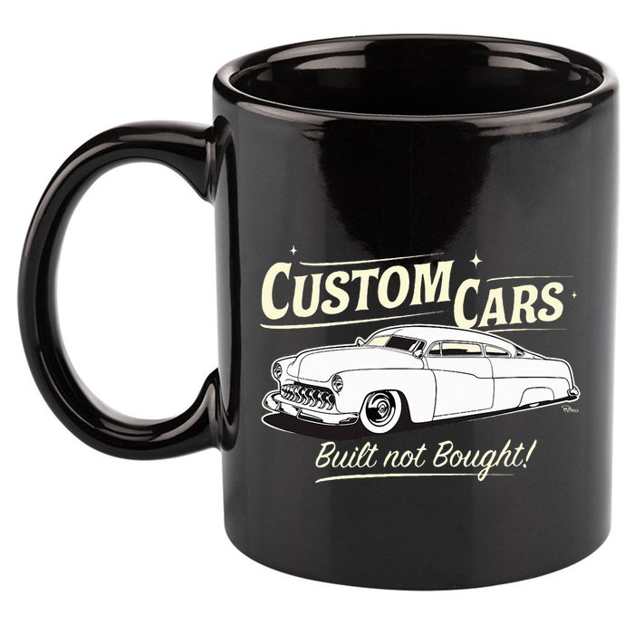 Custom Cars Built Not Bought Merc 11oz C Handle Ceramic Mug