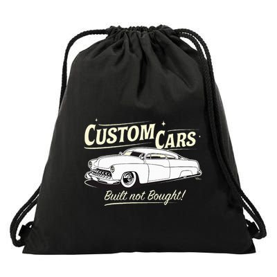 Custom Cars Built Not Bought Merc Drawstring Bag