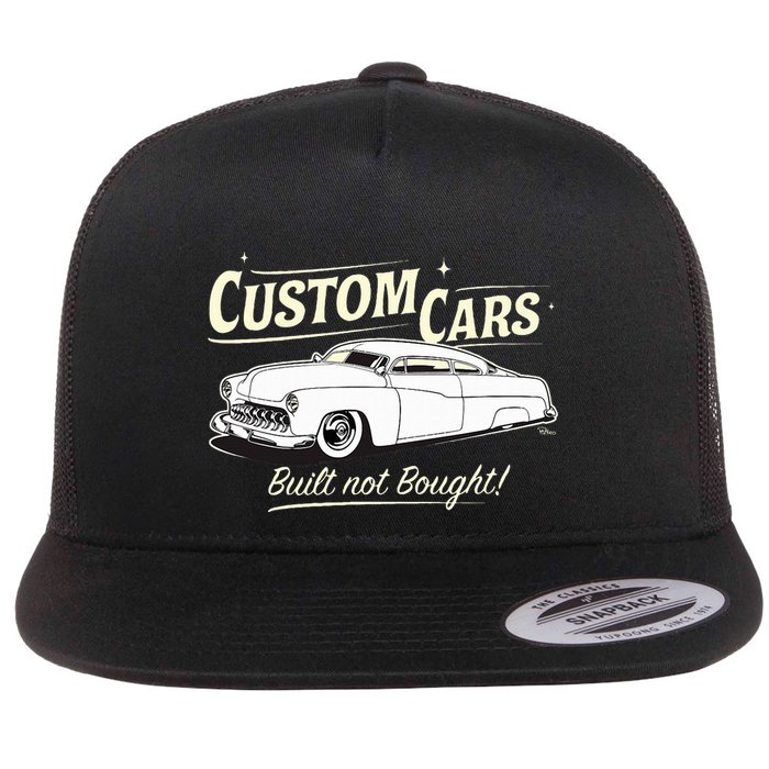 Custom Cars Built Not Bought Merc Flatbill Hat