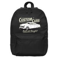 Custom Cars Built Not Bought Merc 16 in Basic Backpack