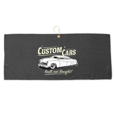 Custom Cars Built Not Bought Merc Large Microfiber Waffle Golf Towel