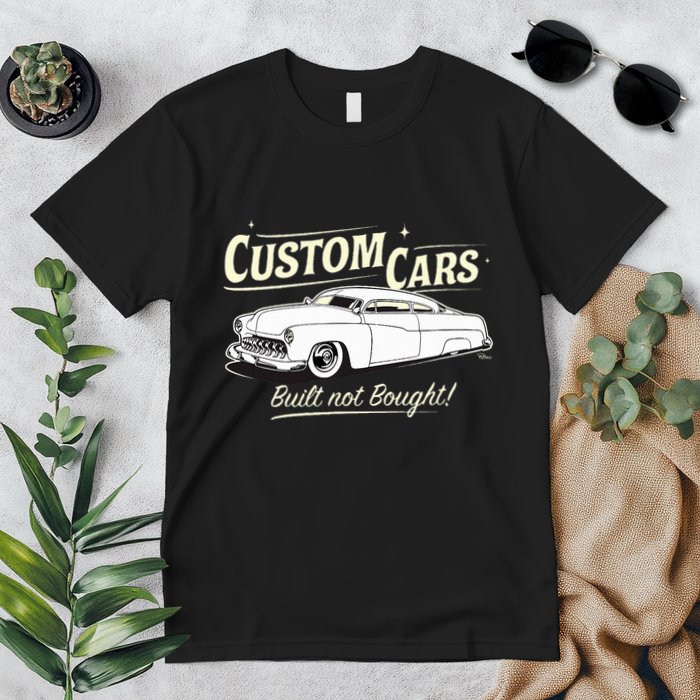Custom Cars Built Not Bought Merc Premium T-Shirt