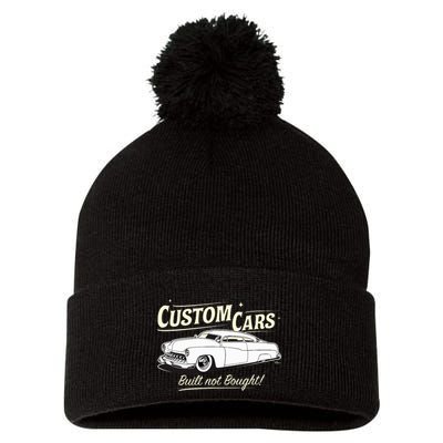 Custom Cars Built Not Bought Merc Pom Pom 12in Knit Beanie