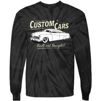 Custom Cars Built Not Bought Merc Tie-Dye Long Sleeve Shirt