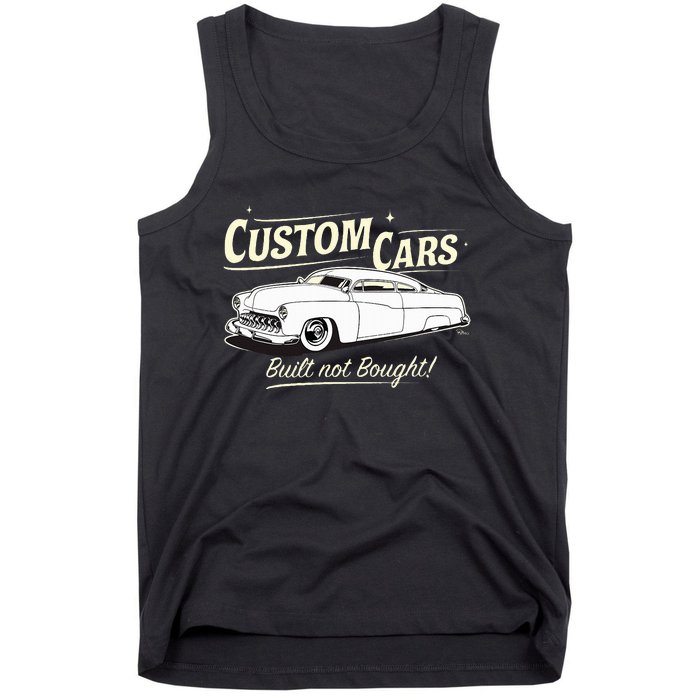 Custom Cars Built Not Bought Merc Tank Top