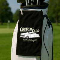Custom Cars Built Not Bought Merc Golf Towel