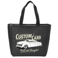 Custom Cars Built Not Bought Merc Zip Tote Bag