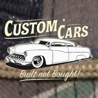 Custom Cars Built Not Bought Merc Retro Rope Trucker Hat Cap