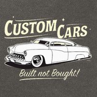 Custom Cars Built Not Bought Merc Cotton Canvas Backpack
