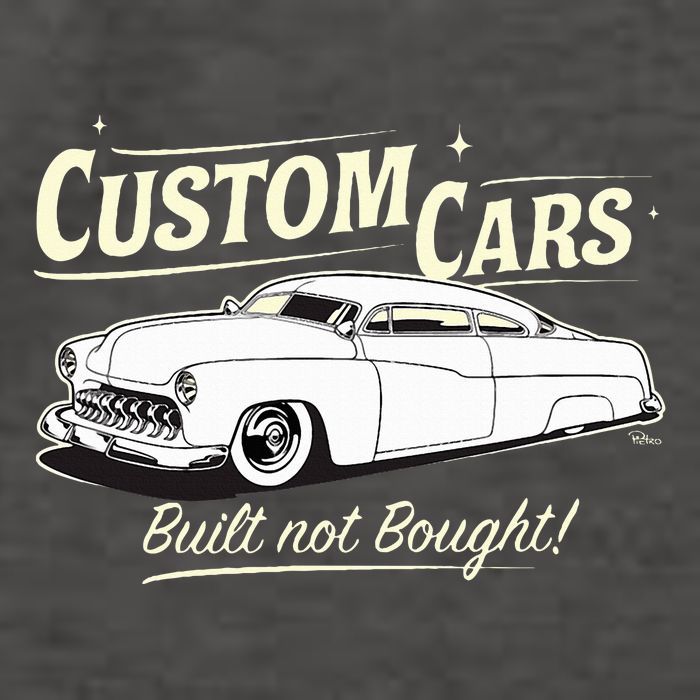 Custom Cars Built Not Bought Merc Vector Backpack