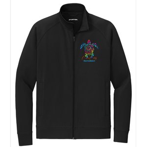 Coco Cay Bahamas Sea Turtle Family Vacation Summer Stretch Full-Zip Cadet Jacket