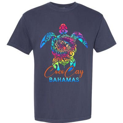 Coco Cay Bahamas Sea Turtle Family Vacation Summer Garment-Dyed Heavyweight T-Shirt