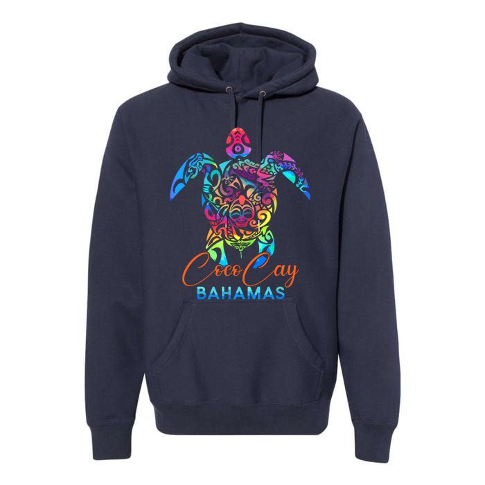 Coco Cay Bahamas Sea Turtle Family Vacation Summer Premium Hoodie