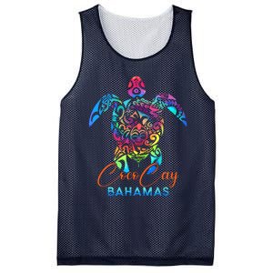 Coco Cay Bahamas Sea Turtle Family Vacation Summer Mesh Reversible Basketball Jersey Tank