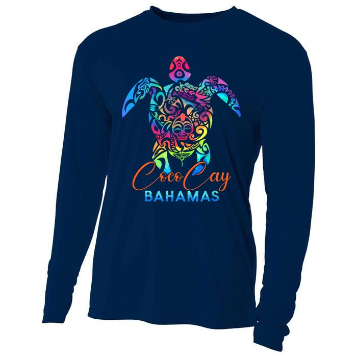 Coco Cay Bahamas Sea Turtle Family Vacation Summer Cooling Performance Long Sleeve Crew