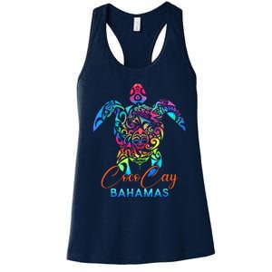 Coco Cay Bahamas Sea Turtle Family Vacation Summer Women's Racerback Tank