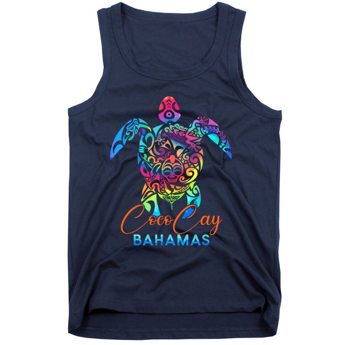 Coco Cay Bahamas Sea Turtle Family Vacation Summer Tank Top