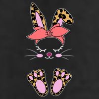 Cute Cheetah Bunny 7 Panel Mesh Trucker Snapback Hat
