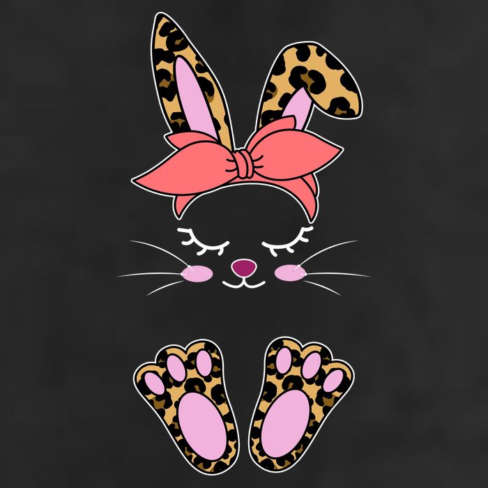 Cute Cheetah Bunny 7 Panel Mesh Trucker Snapback Hat