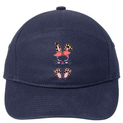 Cute Cheetah Bunny 7-Panel Snapback Hat