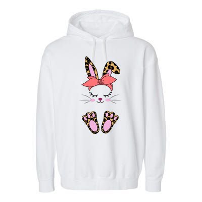 Cute Cheetah Bunny Garment-Dyed Fleece Hoodie