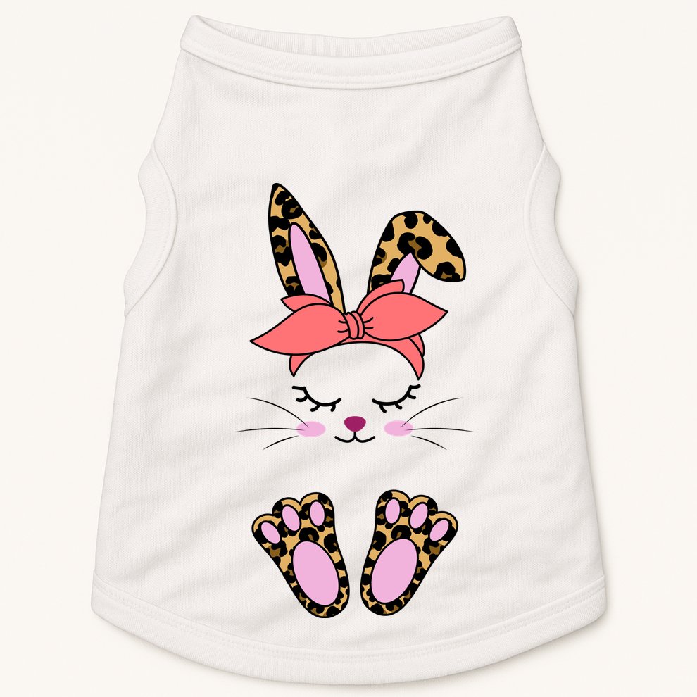 Cute Cheetah Bunny Doggie Tank